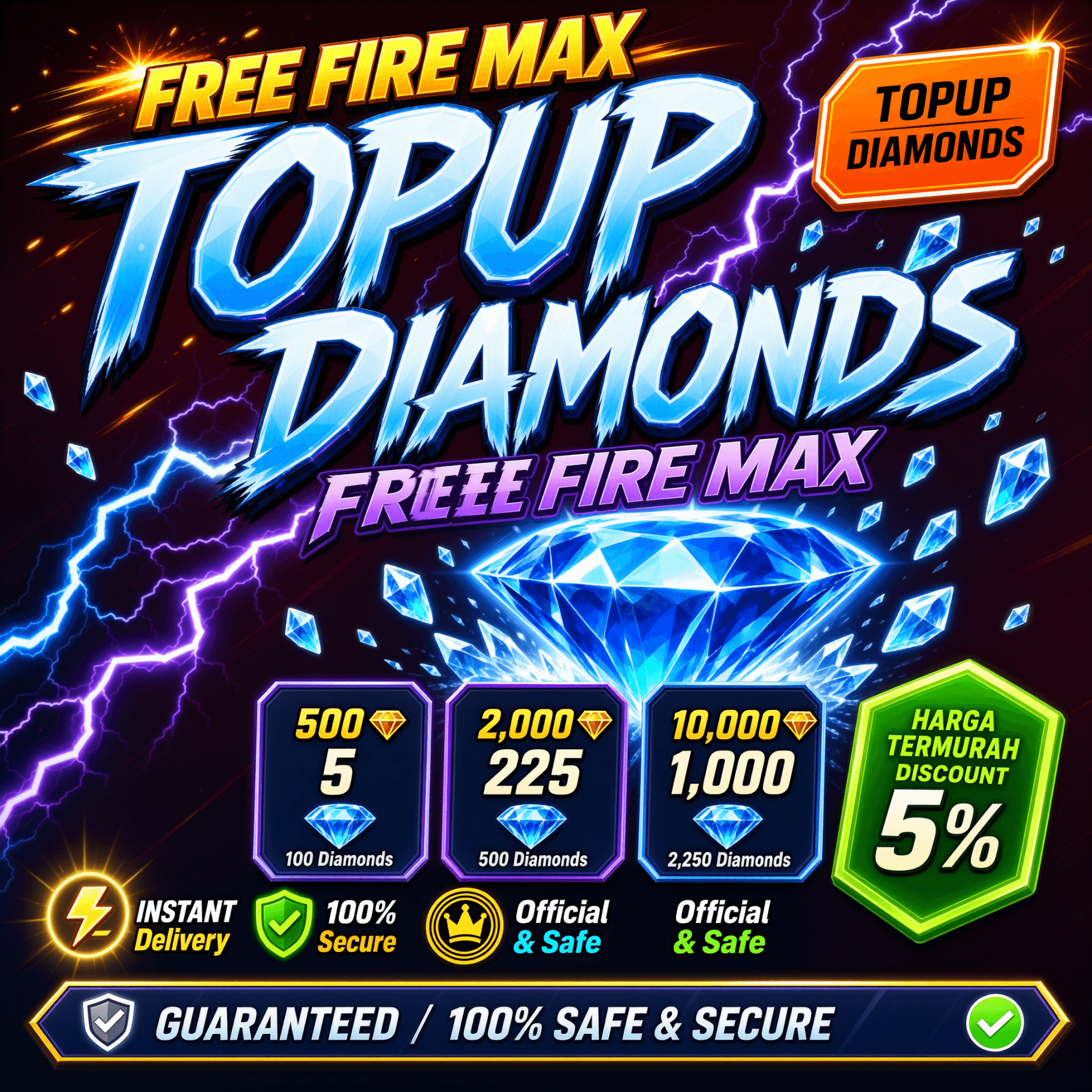 Garena: Free Fire Max - Diamonds Topup 3