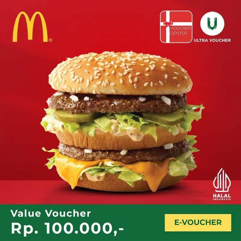 Voucher McDonald's 100k Tebus Cuma 20k 3